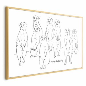 Plakat Rodzina surykatek 30×21 cm 580681 Plakat Rodzina surykatek 30×21 cm 580681