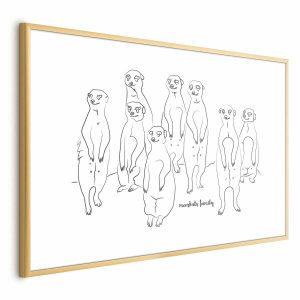 Plakat Rodzina surykatek 30×21 cm 582828 Plakat Rodzina surykatek 30×21 cm 582828