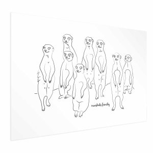 Plakat Rodzina surykatek 30×21 cm 590574 Plakat Rodzina surykatek 30×21 cm 590574