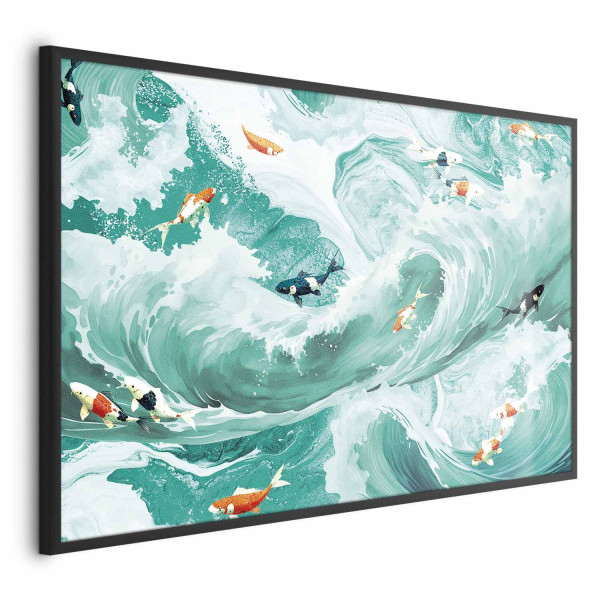 Plakat Ryby i fale 60x40 cm 588859