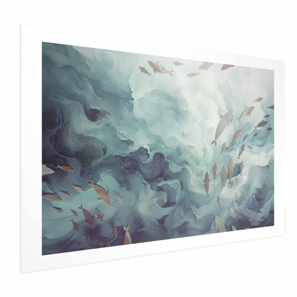 Plakat Ryby w oceanie 42x29,7 cm 580048