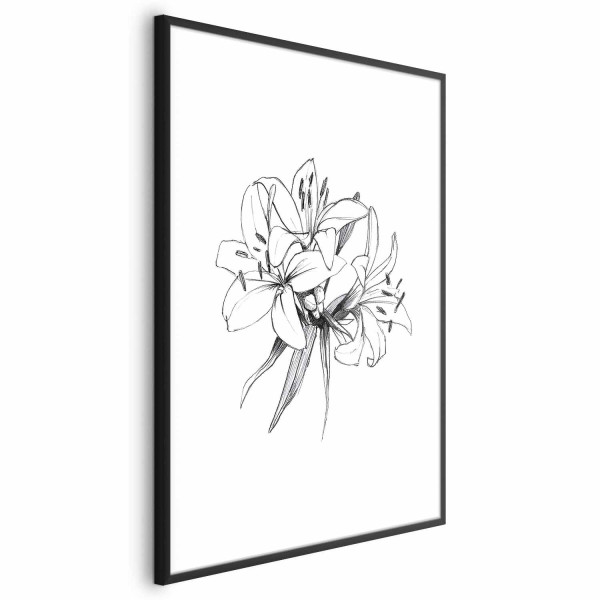 Plakat Rysowane kwiaty 21x30 cm 581897