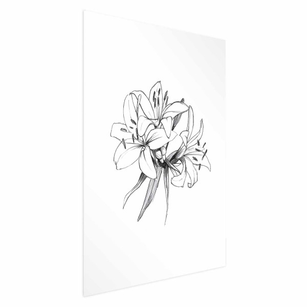 Plakat Rysowane kwiaty 29,7x42 cm 584259