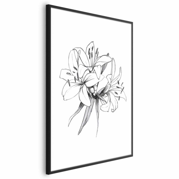 Plakat Rysowane kwiaty 29,7x42 cm 578773