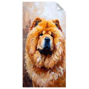 Plakat samoprzylepny do salonu Feeby Chow chow Pies Zwierzę Natura 40×80 733375 Plakat samoprzylepny do salonu Feeby Chow chow Pies Zwierzę Natura 40×80 733375