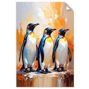 Plakat samoprzylepny do salonu Feeby Kolorowe Pingwiny Ptaki 90×130 732900 Plakat samoprzylepny do salonu Feeby Kolorowe Pingwiny Ptaki 90×130 732900