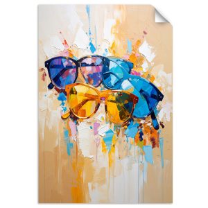 Plakat samoprzylepny do salonu Feeby Okulary przeciwsłoneczne 30×45 734348