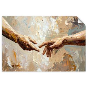 Plakat samoprzylepny do salonu Feeby Stworzenie Adama malowany 150×100 734548 Plakat samoprzylepny do salonu Feeby Stworzenie Adama malowany 150×100 734548