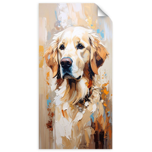 Plakat samoprzylepny Feeby Pies Labrador retriever Zwierzę 100x200 734171