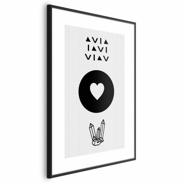 Plakat Serce i kryształty 29,7x42 cm 584061