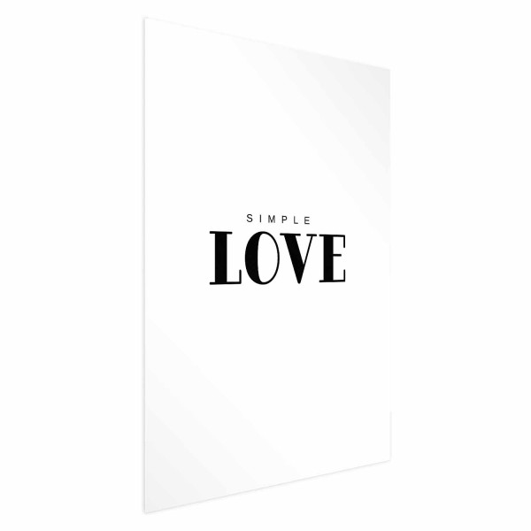 Plakat Simple Love 21x30 cm 582097