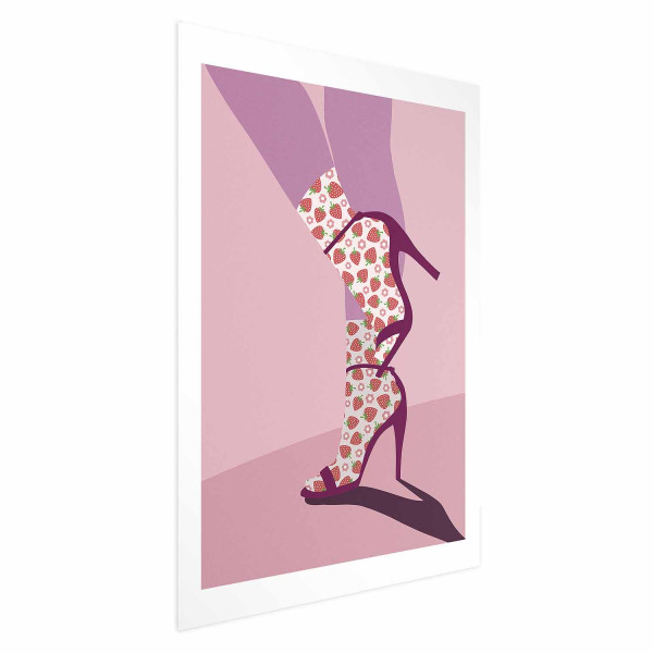 Plakat Skarpetki w truskawki 21x30 cm 586645