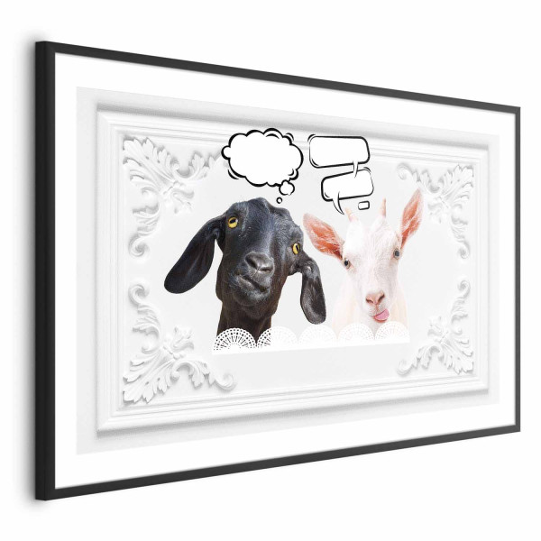 Plakat Śmieszne kozy 30x21 cm 590631