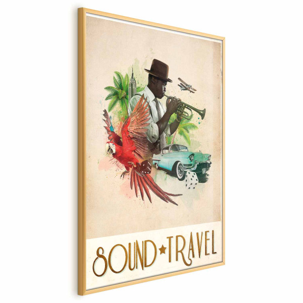 Plakat Sound Travel 29,7x42 cm 578449
