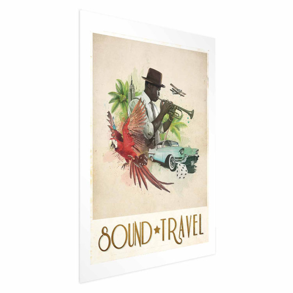 Plakat Sound Travel 60x90 cm 584205