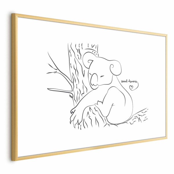 Plakat Śpiący koala 30x21 cm 583364
