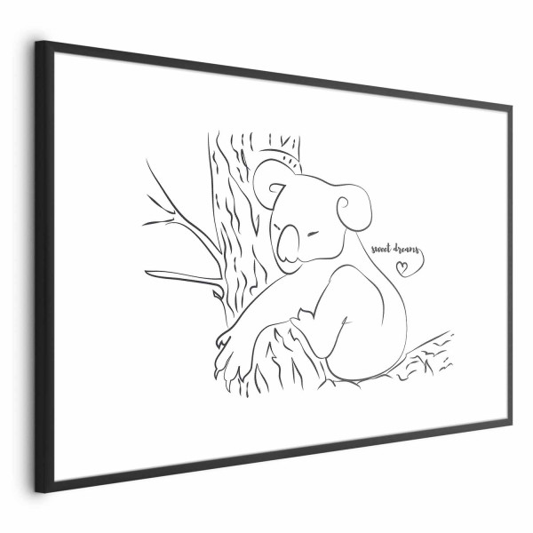 Plakat Śpiący koala 30x21 cm 583497