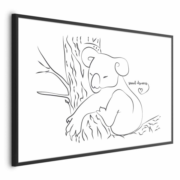 Plakat Śpiący koala 30x21 cm 584745