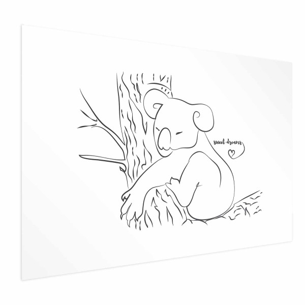 Plakat Śpiący koala 60x40 cm 590146