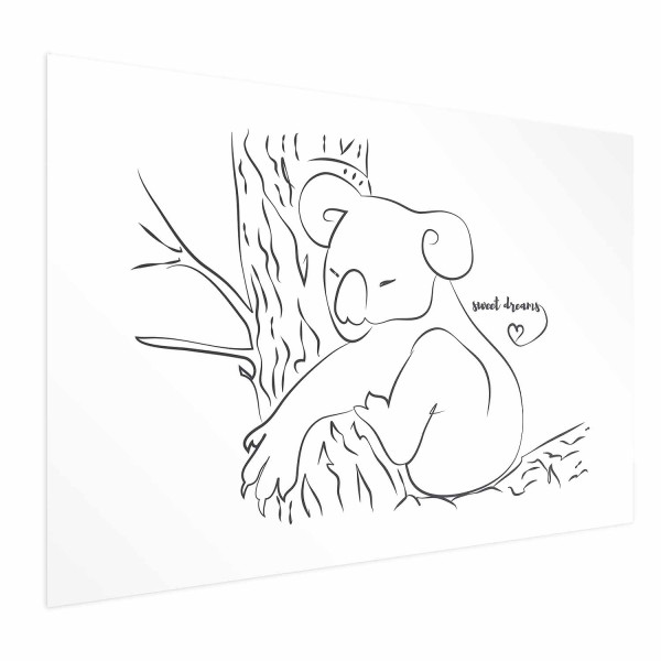Plakat Śpiący koala 90x60 cm 580408