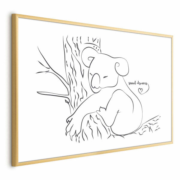 Plakat Śpiący koala 90x60 cm 590572