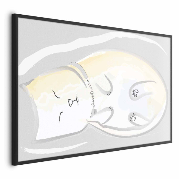 Plakat Śpiący kotek 42x29,7 cm 589132