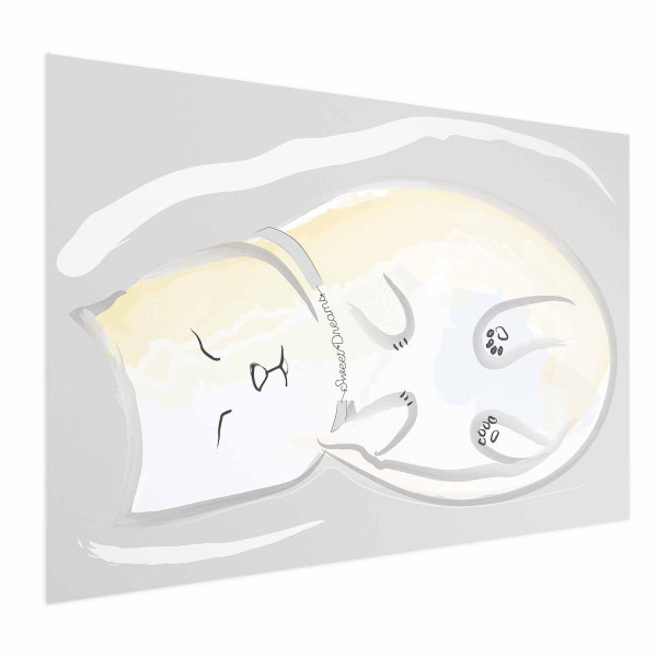 Plakat Śpiący kotek 60x40 cm 577773
