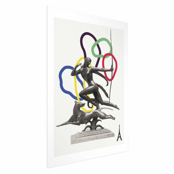 Plakat Strzelająca kobieta 60x90 cm 590837
