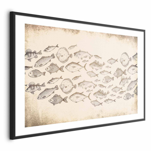 Plakat Subtelne rybki 90x60 cm 581072