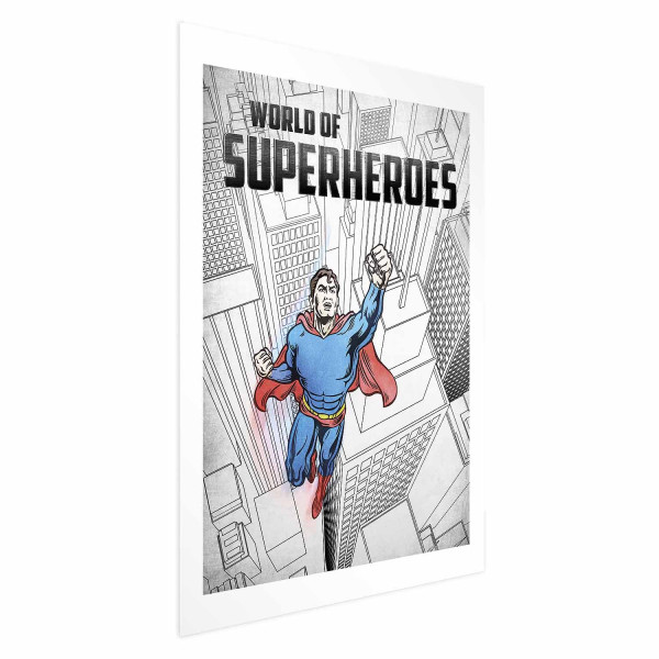 Plakat Superheroes 21x30 cm 583022