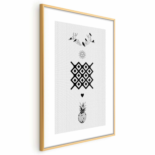 Plakat Szczęście 21x30 cm 587588