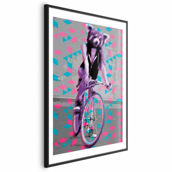 Plakat Szop na rowerze 29,7x42 cm 582411