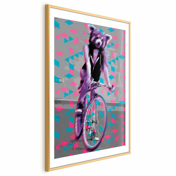 Plakat Szop na rowerze 60x90 cm 582857