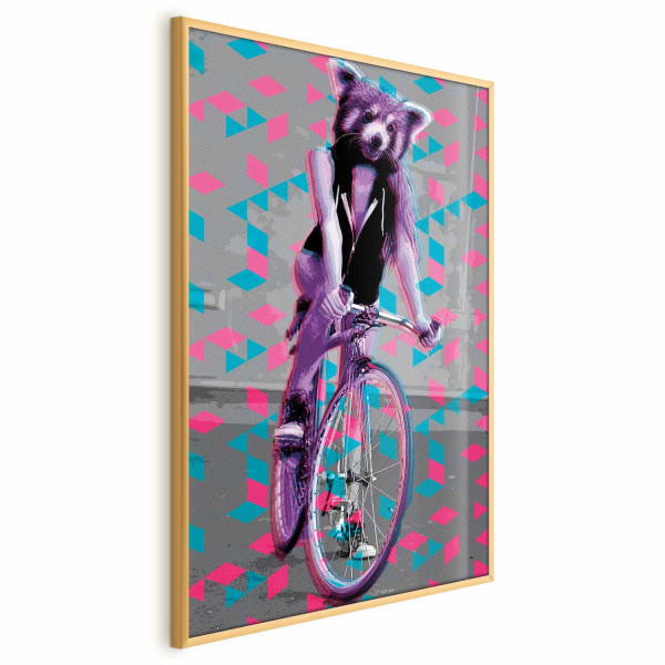 Plakat Szop na rowerze 60x90 cm 582872