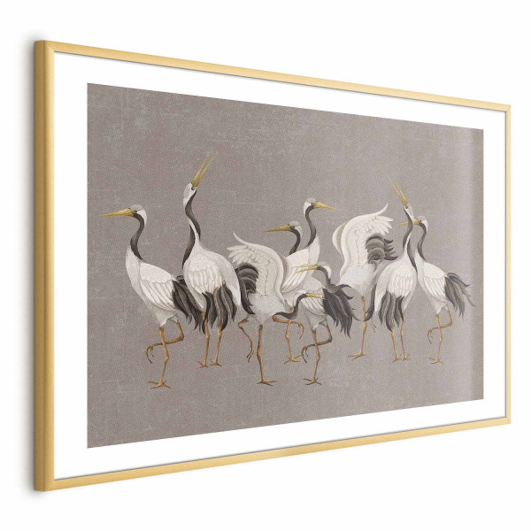 Plakat Taniec żurawi 30x21 cm 581121