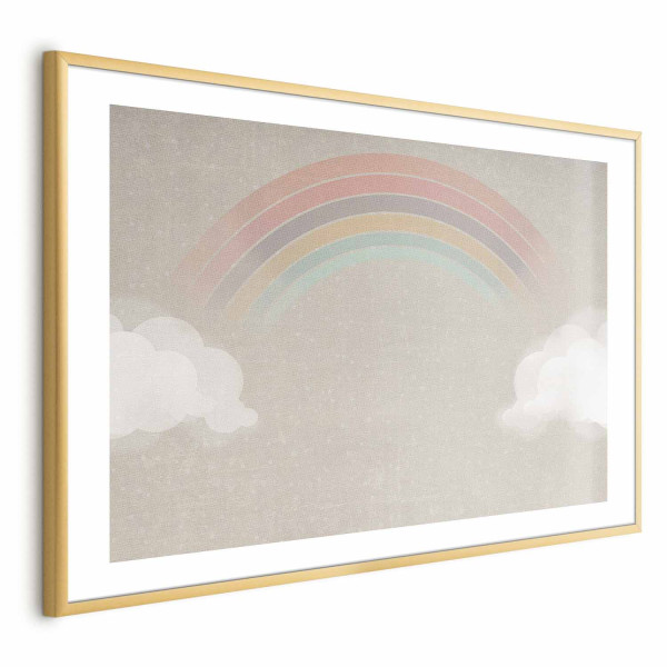 Plakat Tęcza w deszczu 90x60 cm 587553