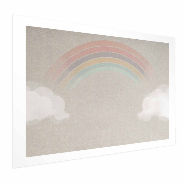 Plakat Tęcza w deszczu 90x60 cm 589174