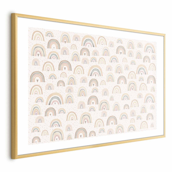 Plakat Tęcze i serca 42x29,7 cm 578038
