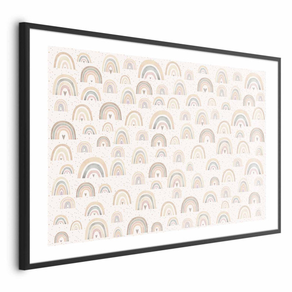 Plakat Tęcze i serca 60x40 cm 581309