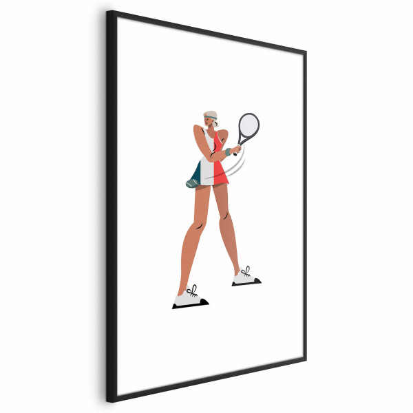 Plakat Tenisistka z rakietą 29,7x42 cm 590658