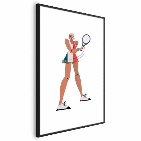 Plakat Tenisistka z rakietą 40x60 cm 584929