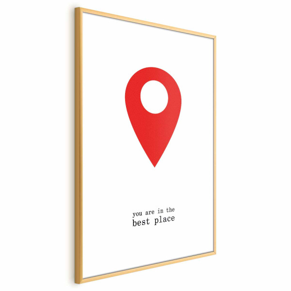 Plakat The best place 21x30 cm 580602