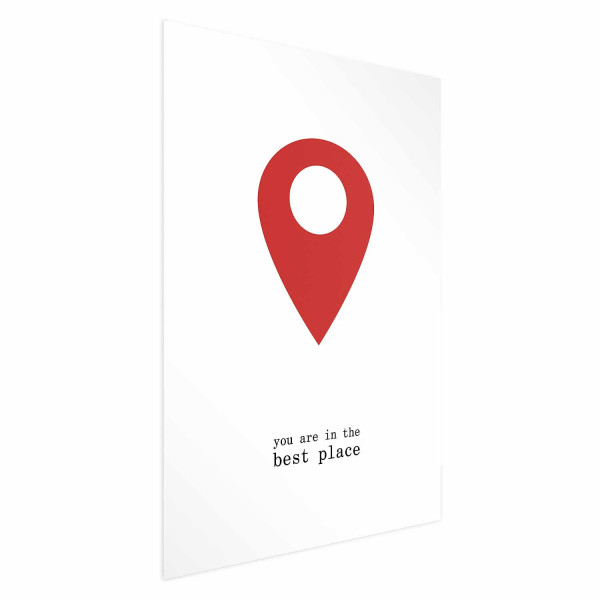 Plakat The best place 21x30 cm 585614