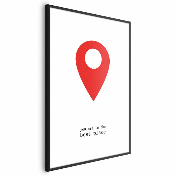 Plakat The best place 21x30 cm 586712