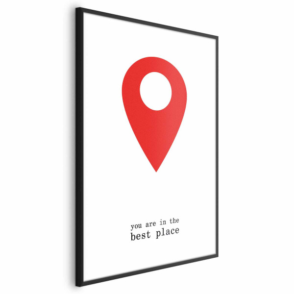 Plakat The best place 21x30 cm 590796