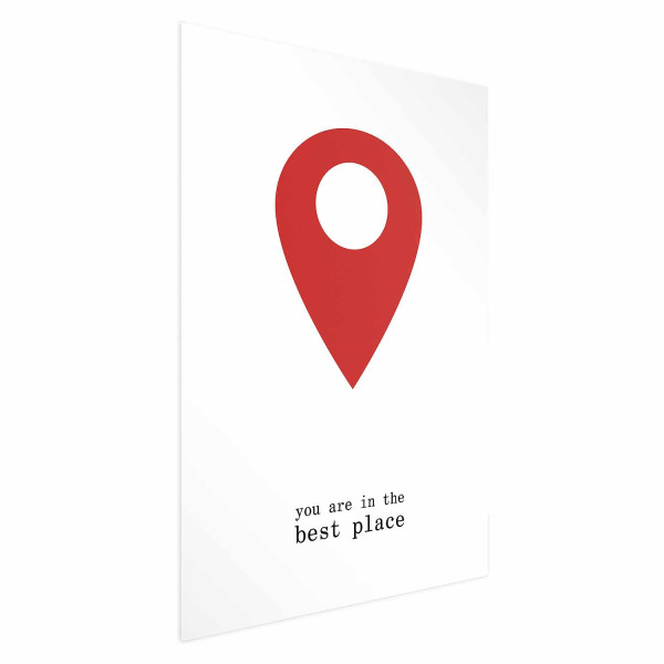 Plakat The best place 21x30 cm 578201