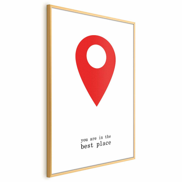 Plakat The best place 60x90 cm 582679