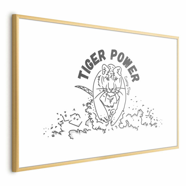 Plakat Tiger power 42x29,7 cm 577998