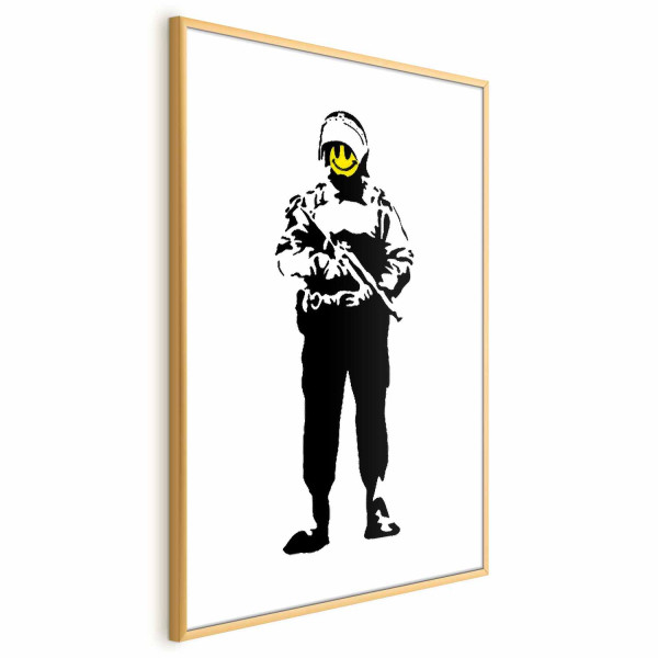 Plakat Uśmiechnięty policjant 21x30 cm 584734