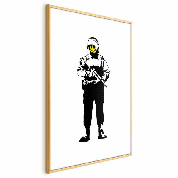 Plakat Uśmiechnięty policjant 29,7x42 cm 591459